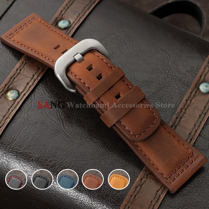 Seiko Watches Smartwatch - 28mm Vintage Deri Kordonlu Saat Dana