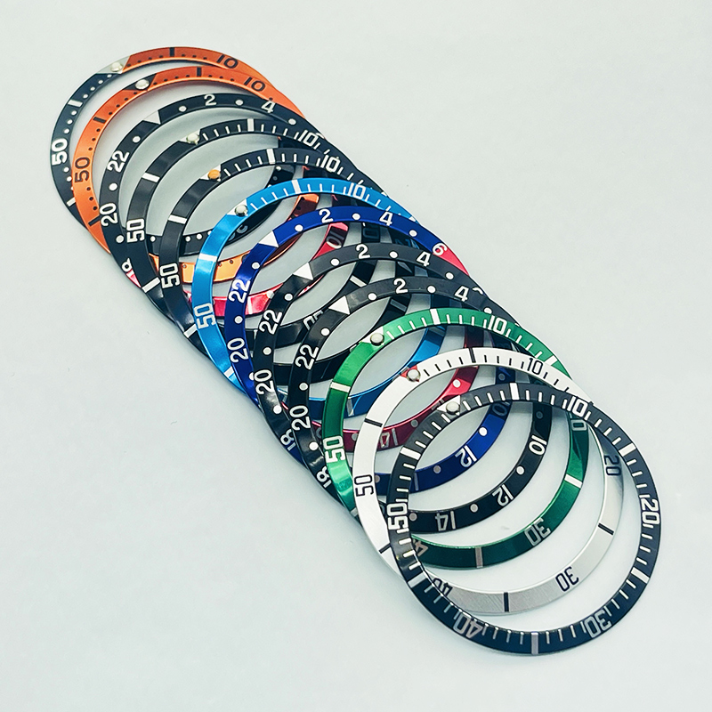 Watch Bezel Insert - 36.5mm kavisli alüminyum İzle çerçeve ekle