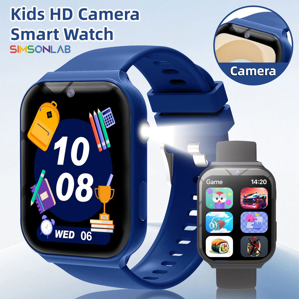 Smartwatch Watches For Kid Girl - Çocuklar İçin Çalışma Ortakları HD Kamera