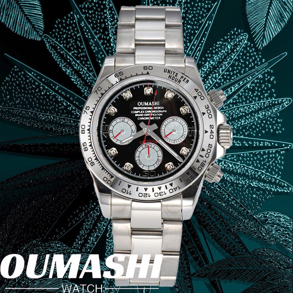 Watch Bezel Insert - Lüks VK63 SAAT 39.3mm kuvars Kronograf