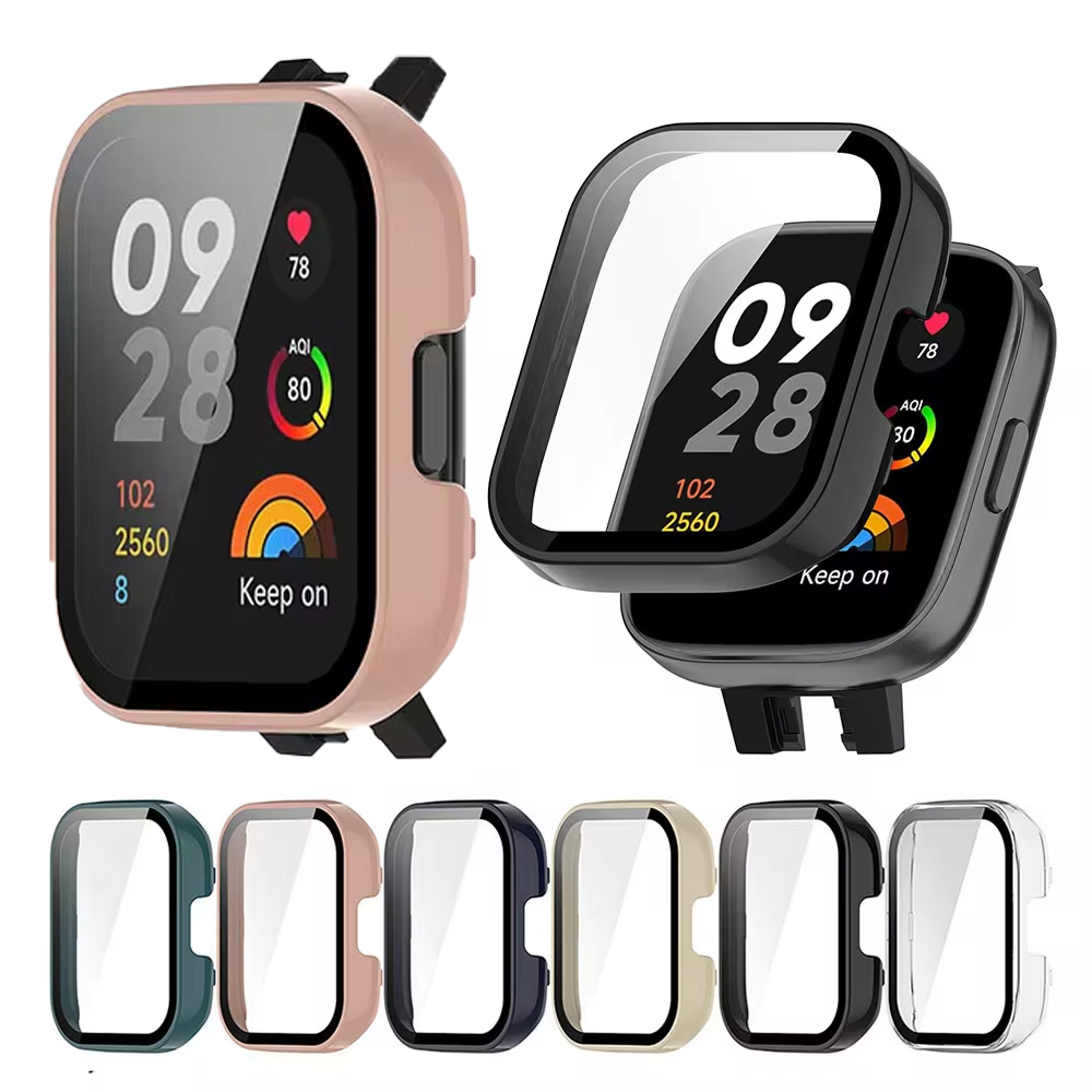 Smartwatch Watches Xiaomi - Temperli Cam + koruyucu kapak Kılıf