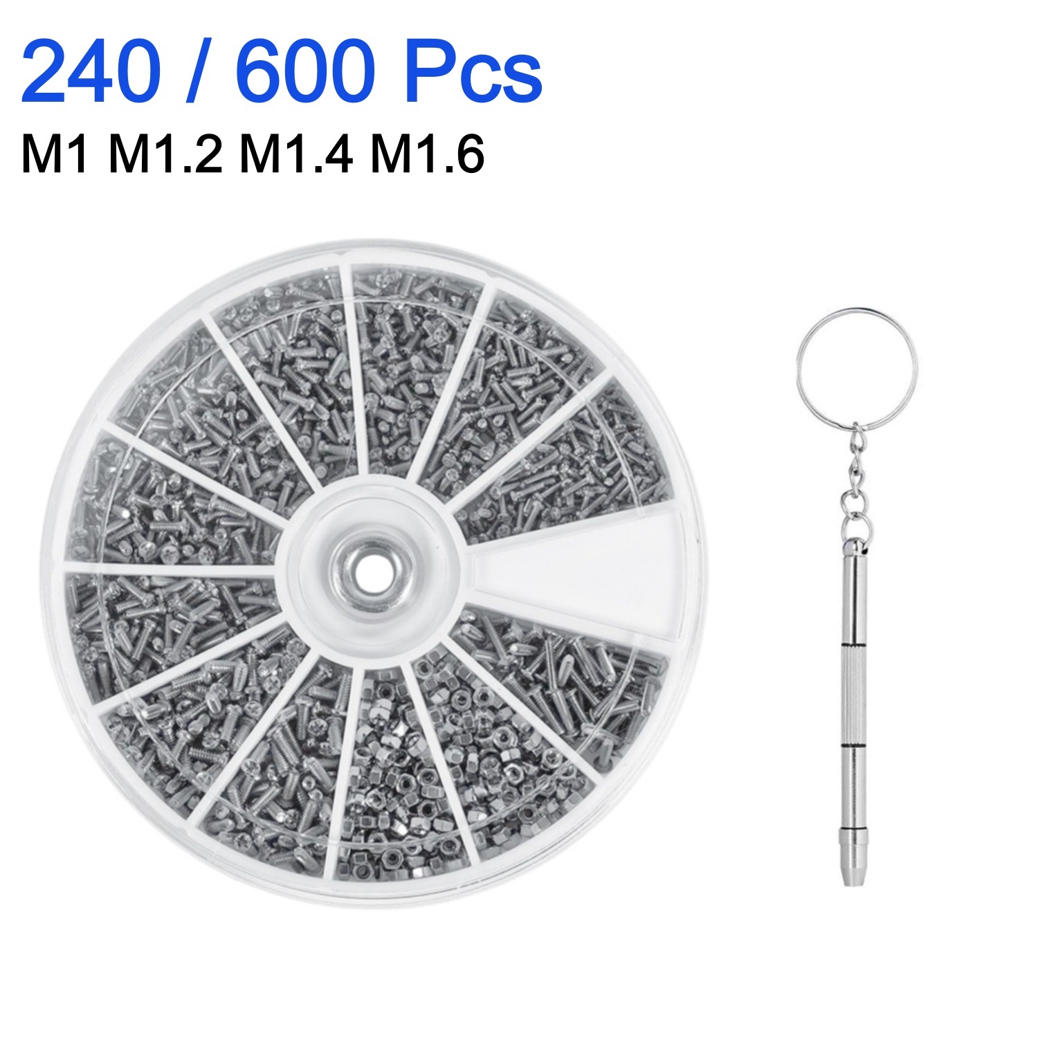 Watchmaker Screwdriver - 240/600 adet küçük vida somunu tornavida