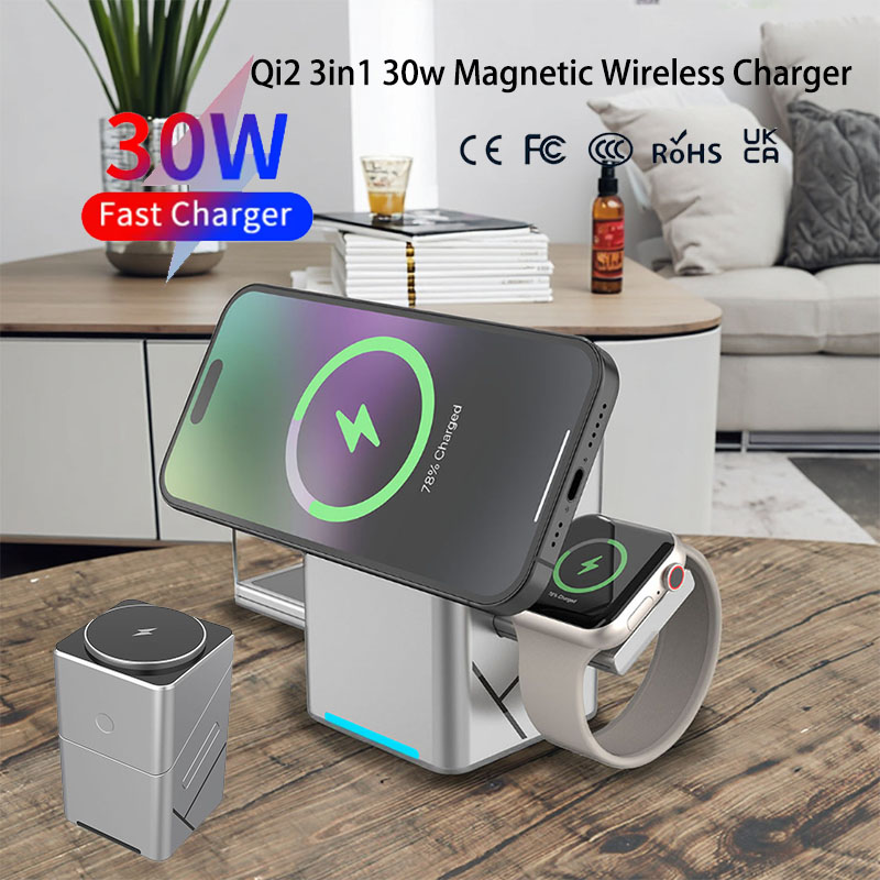 Smartwatch Watches Xiaomi - 15W Dokunmatik Döner Manyetik Çok Fonksiyonlu