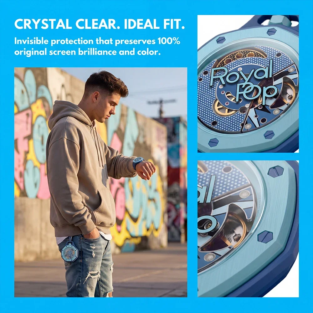 Temperli Cam Swatch X AP Royal - Xwatch Smartwatch incelemesi ve fiyatı