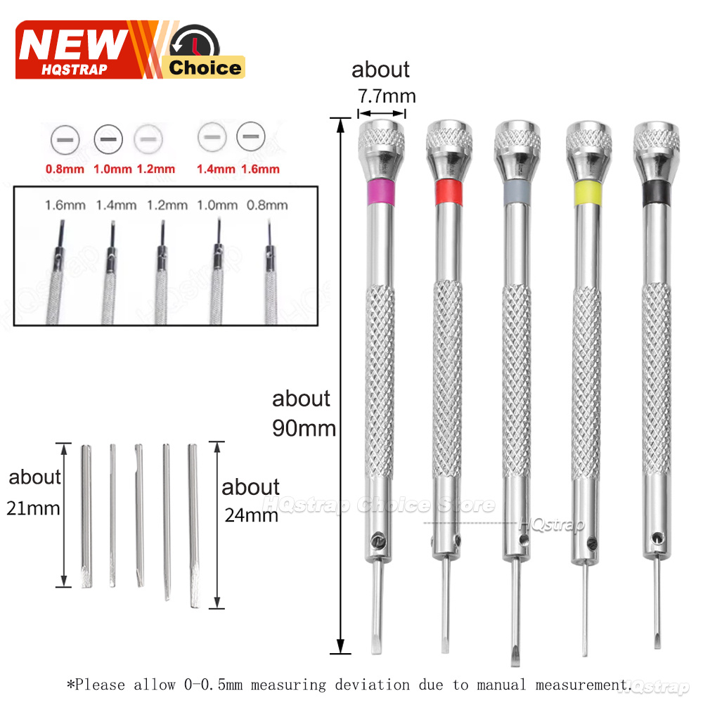 Yeni 5 adet/takım 0.8-1.6mm Çe - Watchmaker Screwdriver incelemesi ve fiyatı
