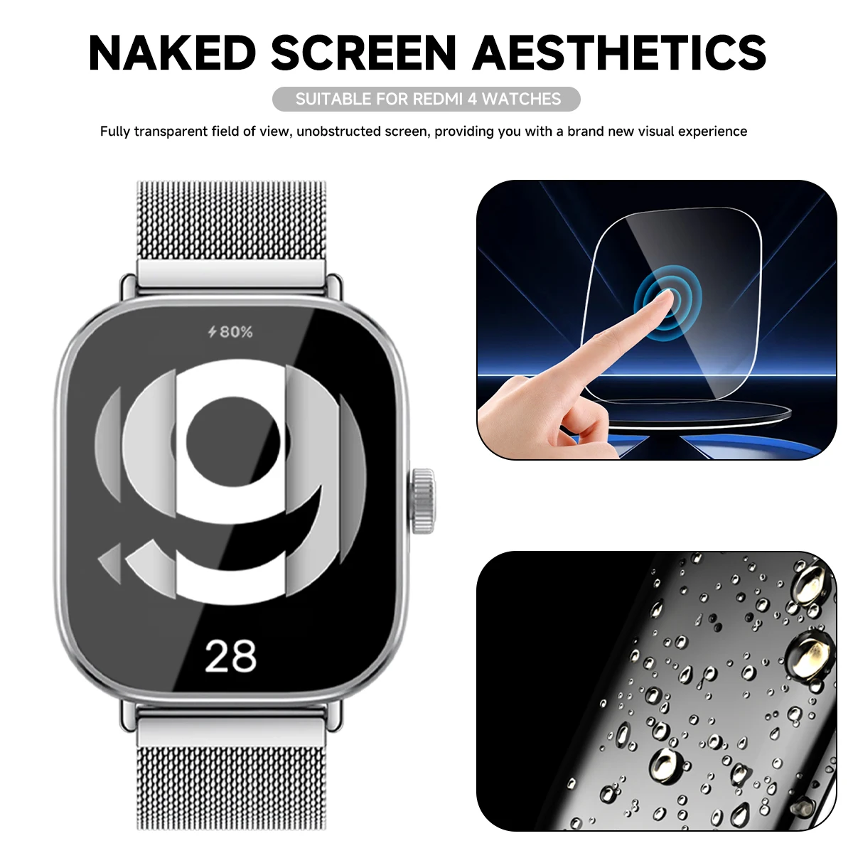 Temperli Cam Xiaomi Redmi için - Smartwatch Watches Xiaomi incelemesi ve fiyatı