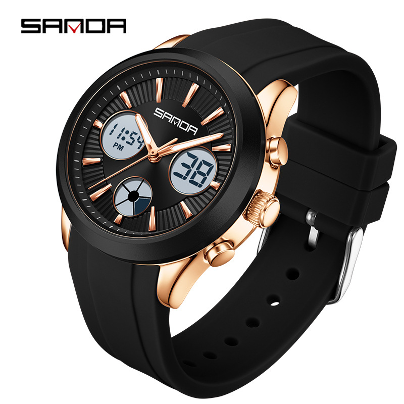 SANDA elektronik saat ışıklı 3 - Smartwatch Sports Watches For Women incelemesi ve fiyatı
