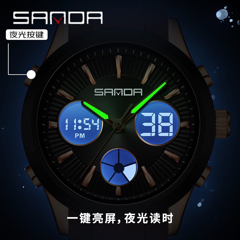 SANDA elektronik saat ışıklı 3 - Smartwatch Sports Watches For Women incelemesi ve fiyatı