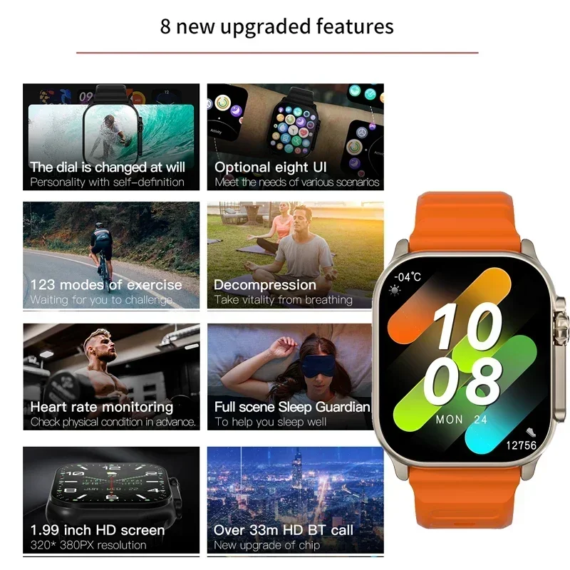 Yeni Seri 9 Watch PK HK8 PRO M - Smartwatch New Watches For Men incelemesi ve fiyatı