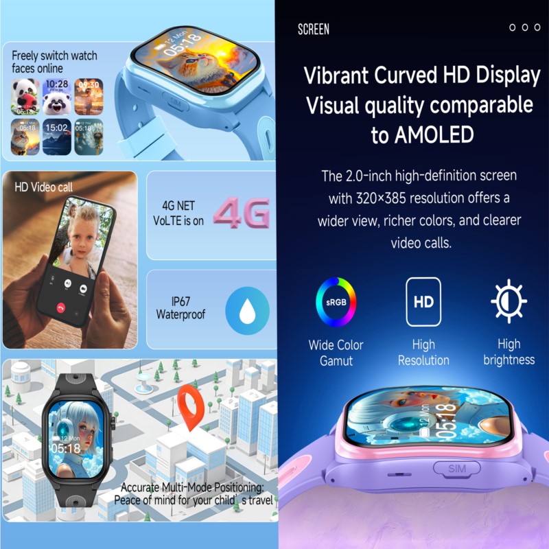 Çocuklar için GPS İzleyici, 4G - Smartwatch Watches Gift For Boys With Gps incelemesi ve fiyatı