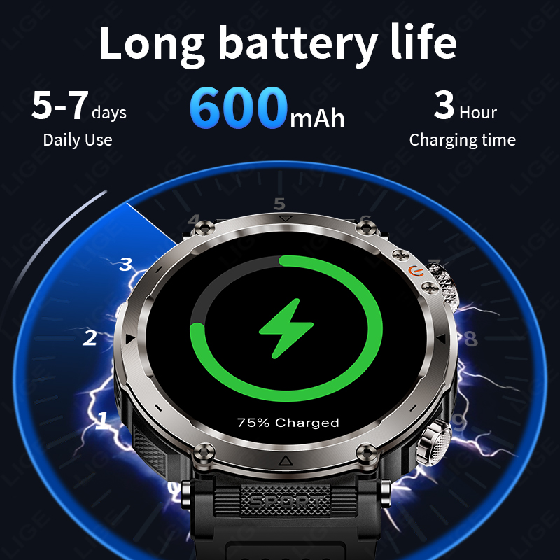 Yeni Askeri Açık Hava Akıllı S - Smartwatch New Watches For Men incelemesi ve fiyatı