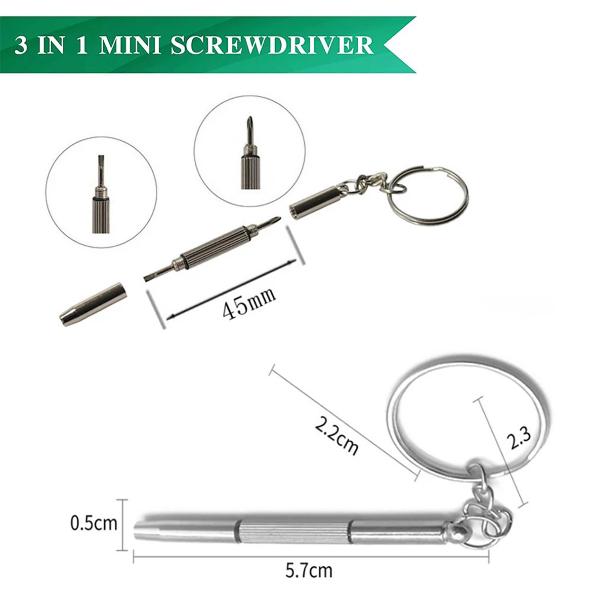 1/2/10 adet Mini 3 in1 Tornavi - Watchmaker Screwdriver incelemesi ve fiyatı