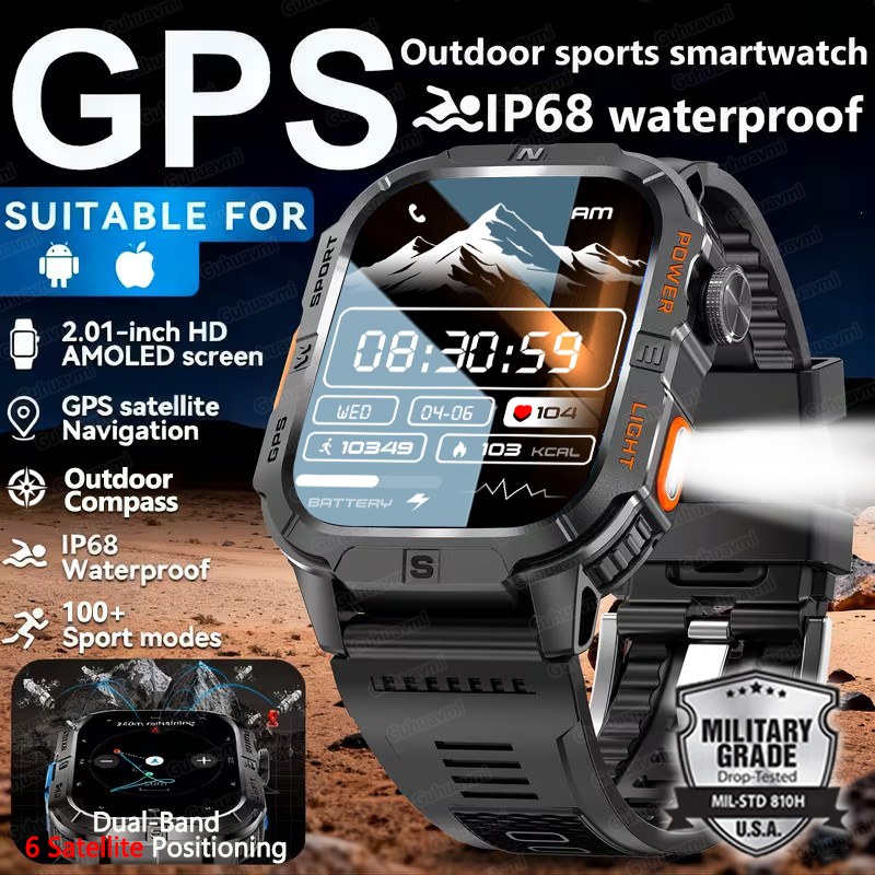 2026 Yeni Erkekler Askeri GPS  - Smartwatch Sports Watches For Men incelemesi ve fiyatı